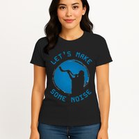 Shofar LetS Make Some Noise Rosh Hashanah Womens T-Shirt