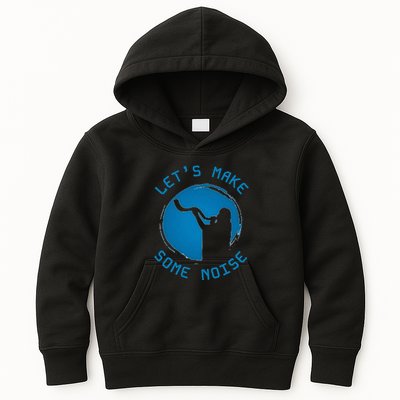 Shofar LetS Make Some Noise Rosh Hashanah Kids Hoodie