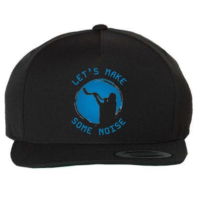 Shofar LetS Make Some Noise Rosh Hashanah Wool Snapback Cap