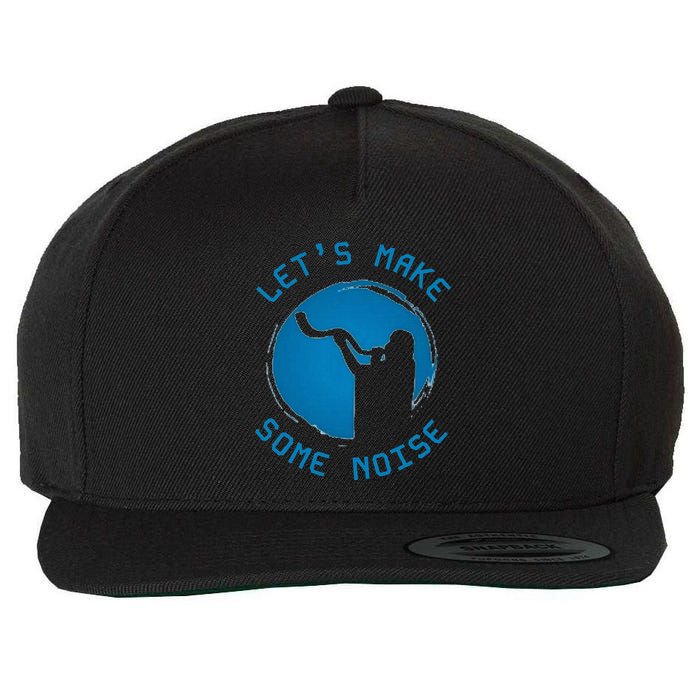 Shofar LetS Make Some Noise Rosh Hashanah Wool Snapback Cap