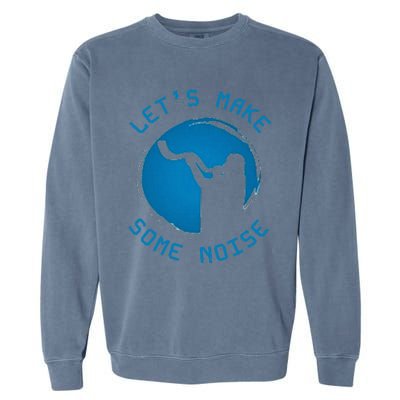 Shofar LetS Make Some Noise Rosh Hashanah Garment-Dyed Sweatshirt