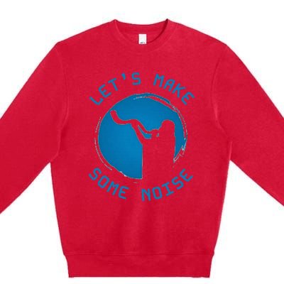 Shofar LetS Make Some Noise Rosh Hashanah Premium Crewneck Sweatshirt