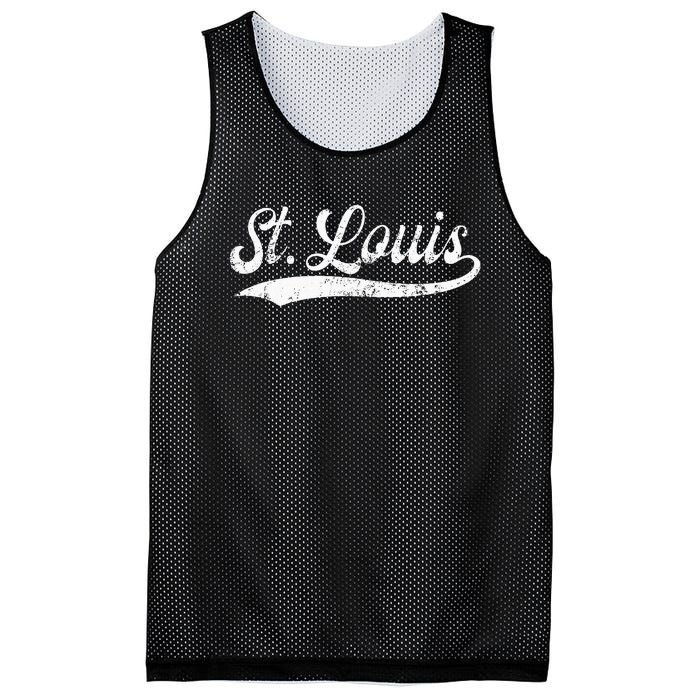 St Louis Missouri Distressed Mo Apparel Mesh Reversible Basketball Jersey Tank