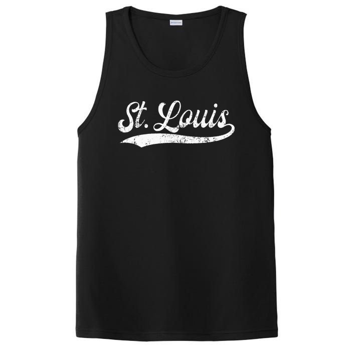 St Louis Missouri Distressed Mo Apparel PosiCharge Competitor Tank