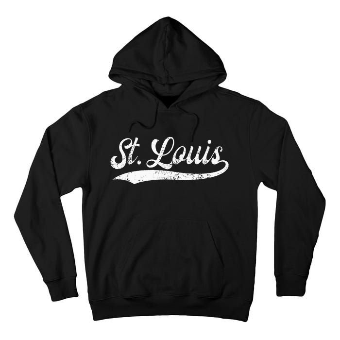 St Louis Missouri Distressed Mo Apparel Tall Hoodie