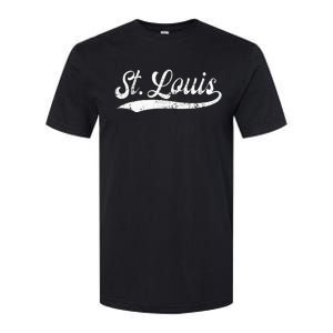 St Louis Missouri Distressed Mo Apparel Softstyle CVC T-Shirt