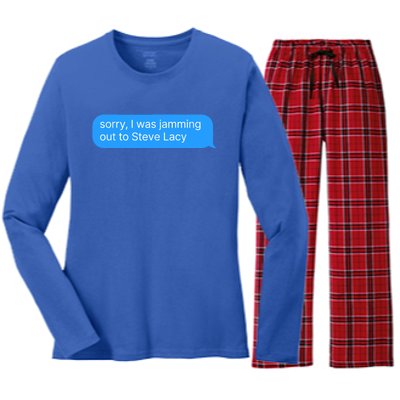 Steve Lacy Merch Women's Long Sleeve Flannel Pajama Set 