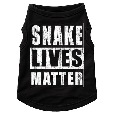 Snake Lives Matter Funny Gift For Herpetologist Gift Doggie Tank