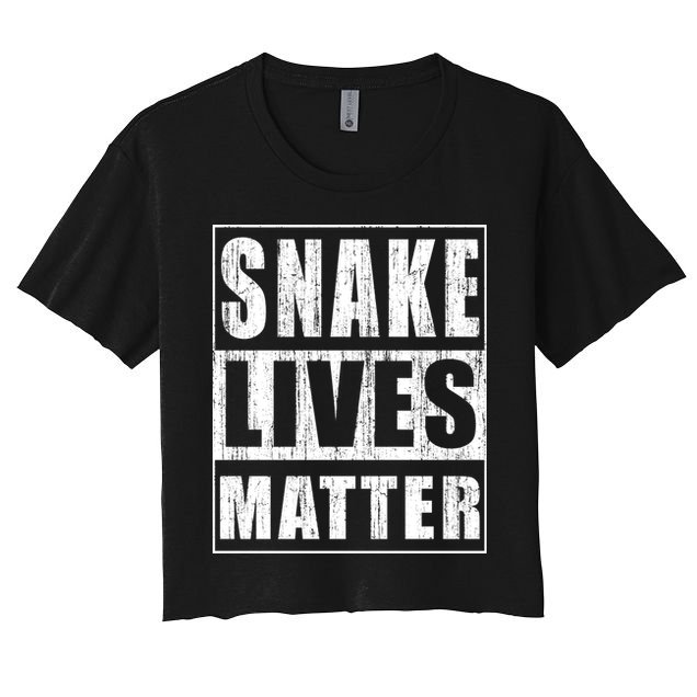 Snake Lives Matter Funny Gift For Herpetologist Gift Crop Top