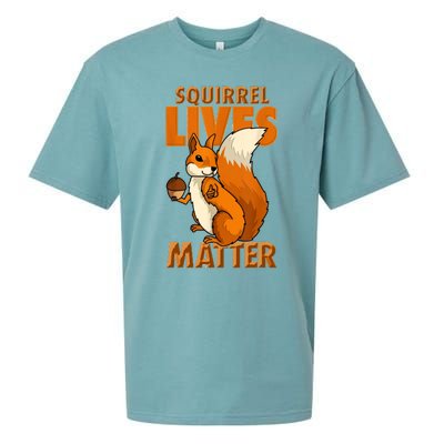 Squirrel Lives Matter I Love Squirrels Sueded Cloud Jersey T-Shirt