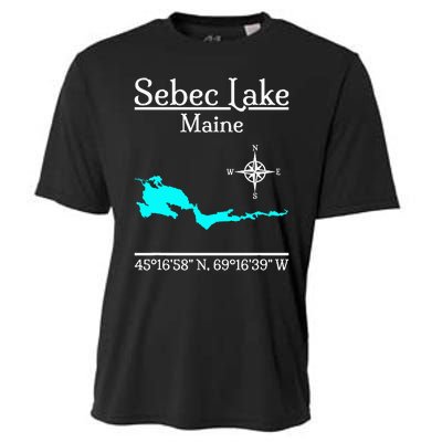 Sebec Lake Maine Cooling Performance Crew T-Shirt