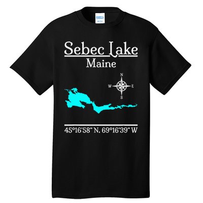 Sebec Lake Maine Tall T-Shirt