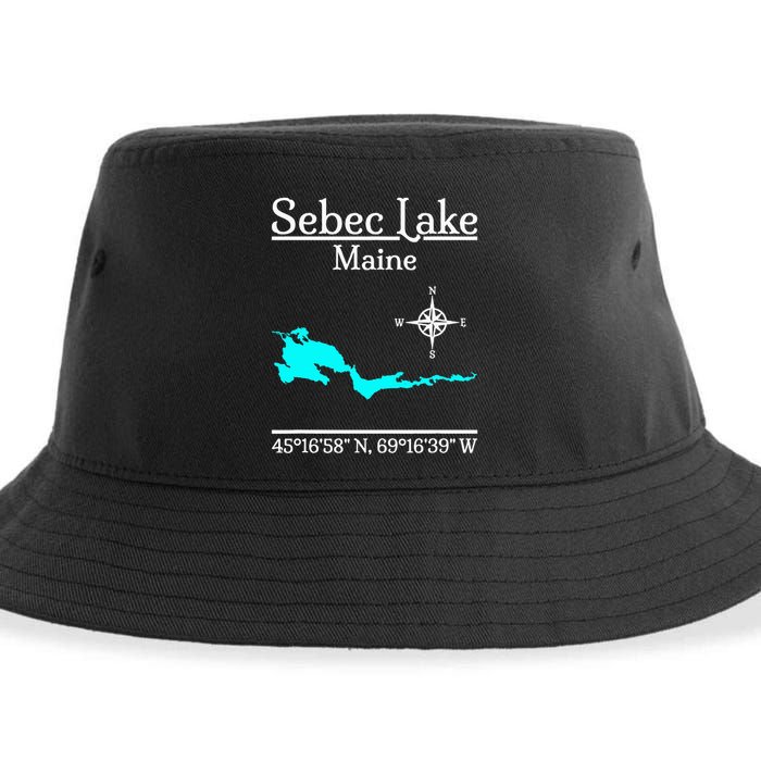 Sebec Lake Maine Sustainable Bucket Hat