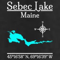 Sebec Lake Maine Adult Drive Performance Visor