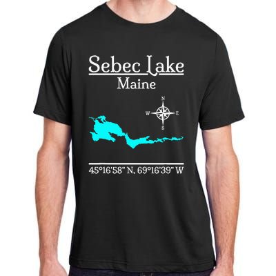 Sebec Lake Maine Adult ChromaSoft Performance T-Shirt