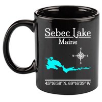 Sebec Lake Maine 11oz C Handle Ceramic Mug