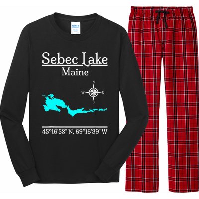 Sebec Lake Maine Long Sleeve Pajama Set