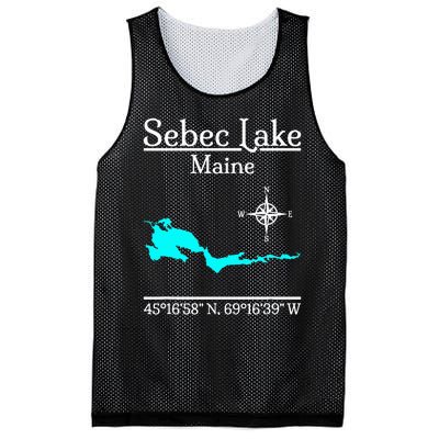 Sebec Lake Maine Mesh Reversible Basketball Jersey Tank