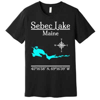 Sebec Lake Maine Premium T-Shirt