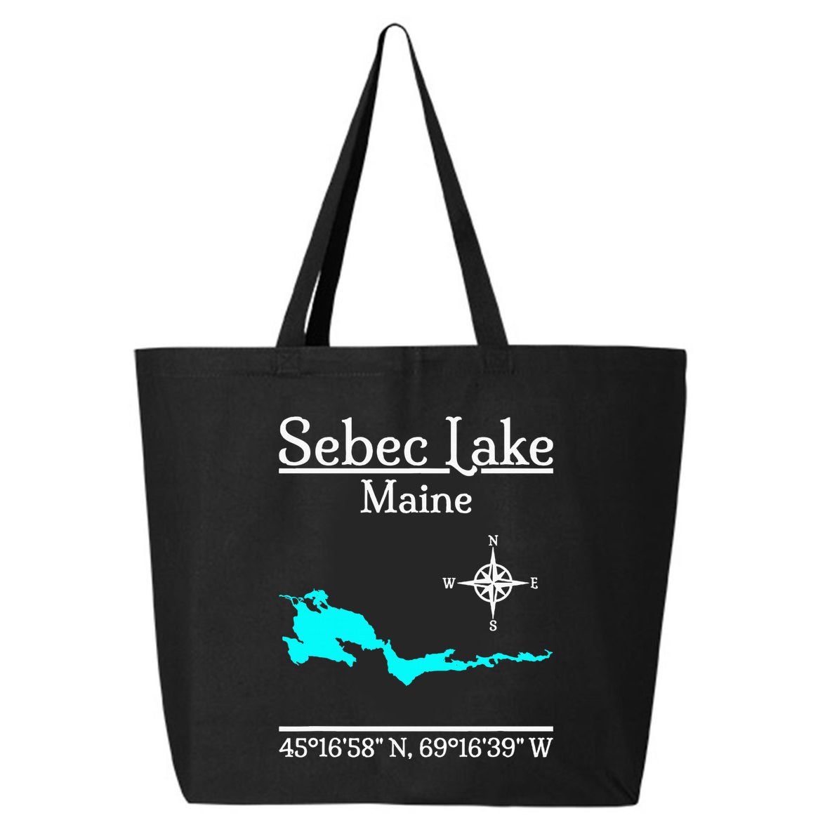 Sebec Lake Maine 25L Jumbo Tote