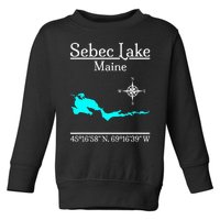 Sebec Lake Maine Toddler Sweatshirt