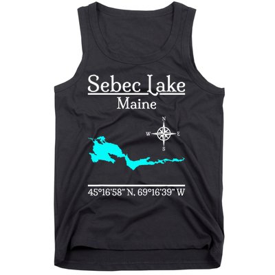 Sebec Lake Maine Tank Top