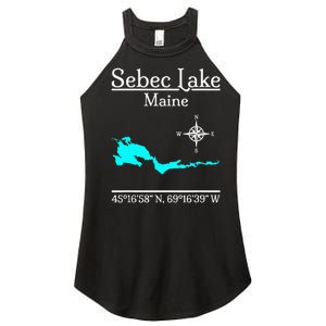 Sebec Lake Maine Women’s Perfect Tri Rocker Tank