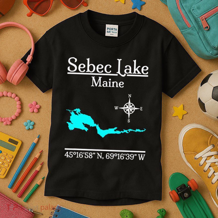 Sebec Lake Maine Kids T-Shirt