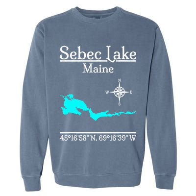 Sebec Lake Maine Garment-Dyed Sweatshirt