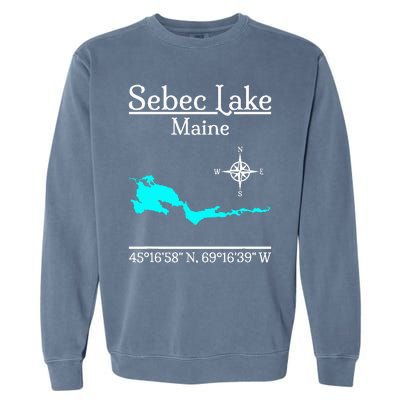 Sebec Lake Maine Garment-Dyed Sweatshirt