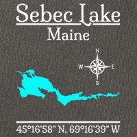 Sebec Lake Maine Cotton Canvas Backpack