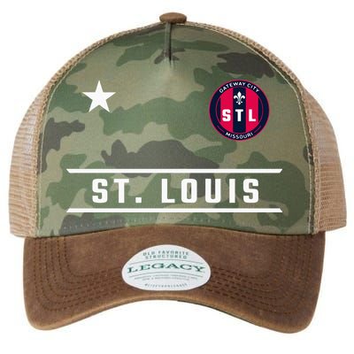 St Louis Missouri Fleur De Lis Badge Legacy Tie Dye Trucker Hat