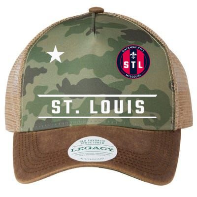 St Louis Missouri Fleur De Lis Custom Badge Legacy Tie Dye Trucker Hat