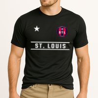 St Louis Missouri Fleur De Lis Badge Cooling Performance Crew T-Shirt