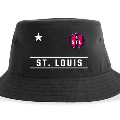 St Louis Missouri Fleur De Lis Custom Badge Sustainable Bucket Hat