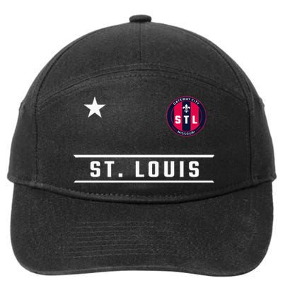 St Louis Missouri Fleur De Lis Custom Badge 7-Panel Snapback Hat