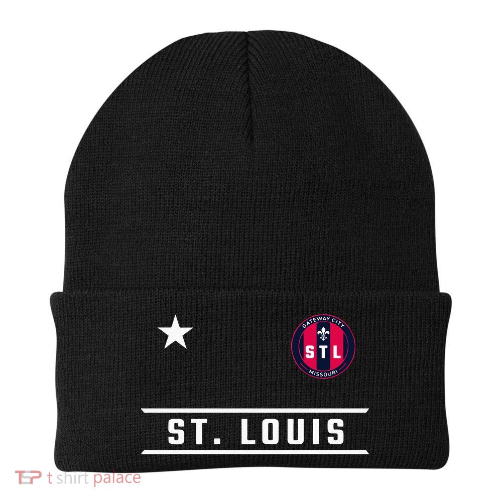 St Louis Missouri Fleur De Lis Badge Beanie
