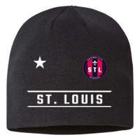 St Louis Missouri Fleur De Lis Custom Badge Sustainable Beanie