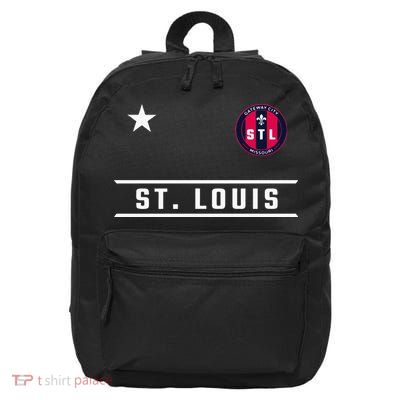 St Louis Missouri Fleur De Lis Badge 16 in Basic Backpack