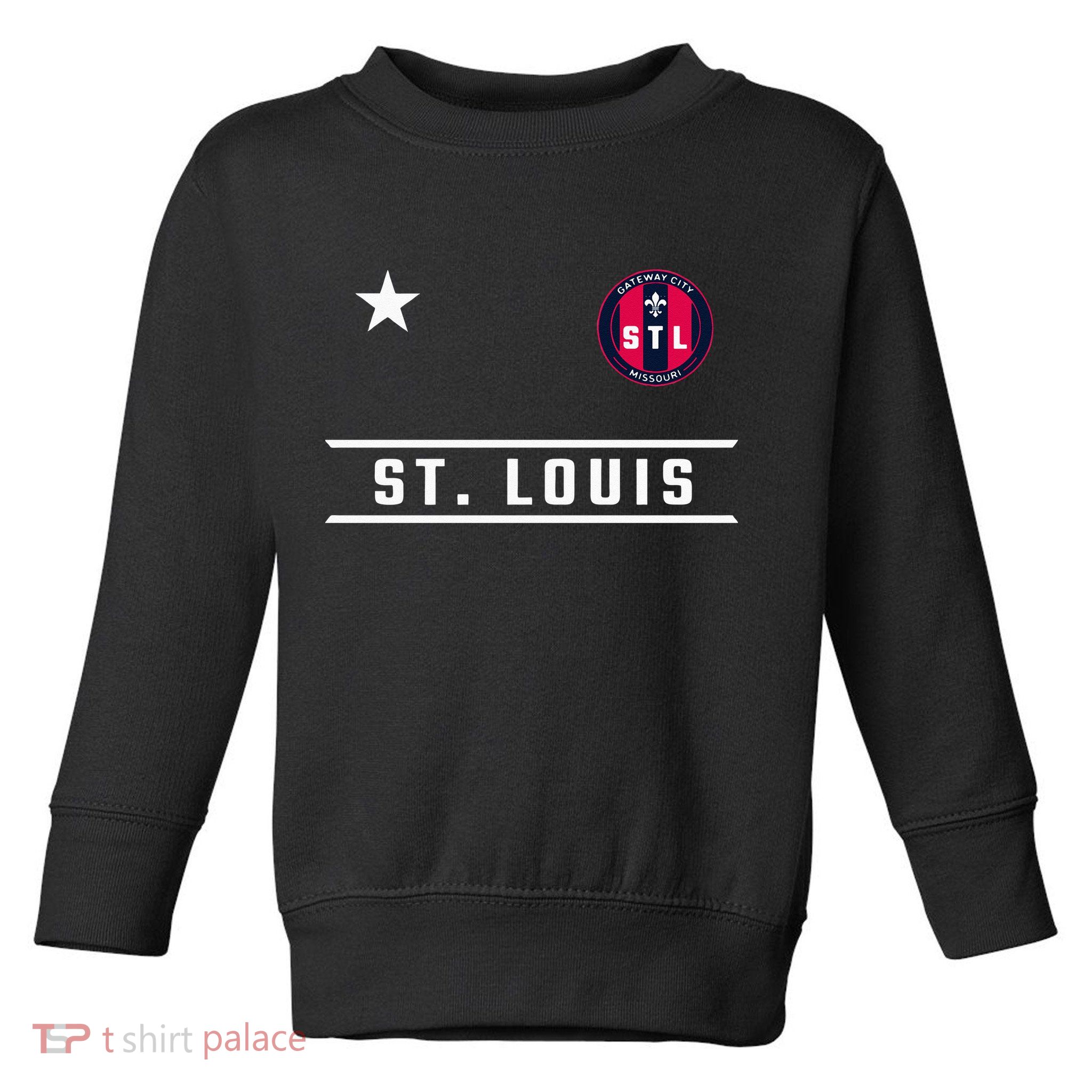 St Louis Missouri Fleur De Lis Badge Toddler Sweatshirt