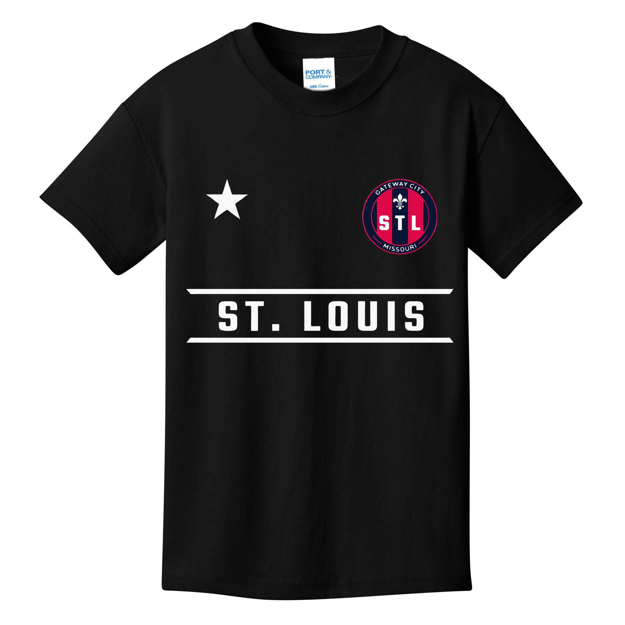 St Louis Missouri Fleur De Lis Badge Kids T-Shirt