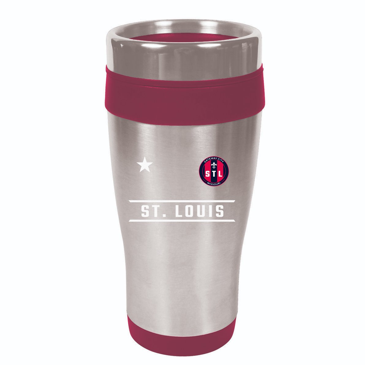 St Louis Missouri Fleur De Lis Badge 16oz Travel Tumbler