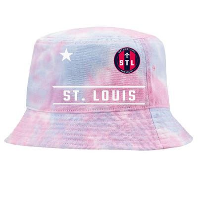 St Louis Missouri Fleur De Lis Custom Badge Tie-Dyed Bucket Hat