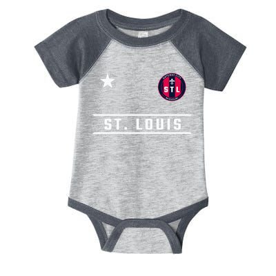 St Louis Missouri Fleur De Lis Badge Infant Baby Jersey Bodysuit
