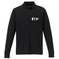 Say Less Money Dollar Sign Business Cryptocurrency Rich Earn Performance Long Sleeve Polo