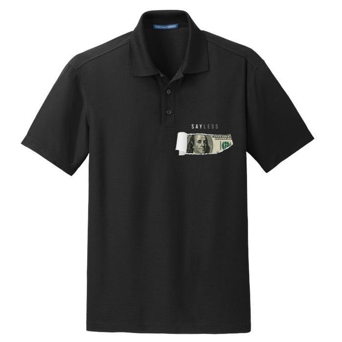 Say Less Money Dollar Sign Business Cryptocurrency Rich Earn Dry Zone Grid Polo