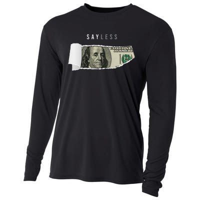 Say Less Money Dollar Sign Business Cryptocurrency Rich Earn Cooling Performance Long Sleeve Crew