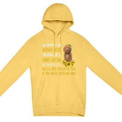 Sunflower Labradoodle Mom Mothers Day Dog Mom Great Gift Premium Pullover Hoodie