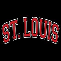 St Louis Missouri Varsity Style Red Text Gift Impact Tech Backpack