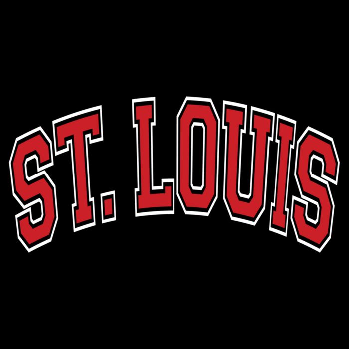 St Louis Missouri Varsity Style Red Text Gift Impact Tech Backpack